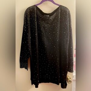 Black Studded Sweatshirt
